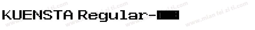 KUENSTA Regular字体转换